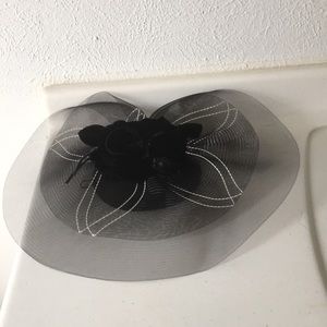 Hat beautiful worn as Fascinator petals